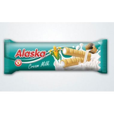 Rurki Kukurydziane ALASKA Milk bezglutenowe 18g /48 - Produkt niezgodny